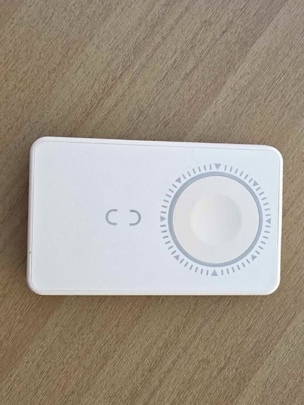 White 5000mAh Wireless Magnetic Power Bank with Compact Mirror Stand Card Holder